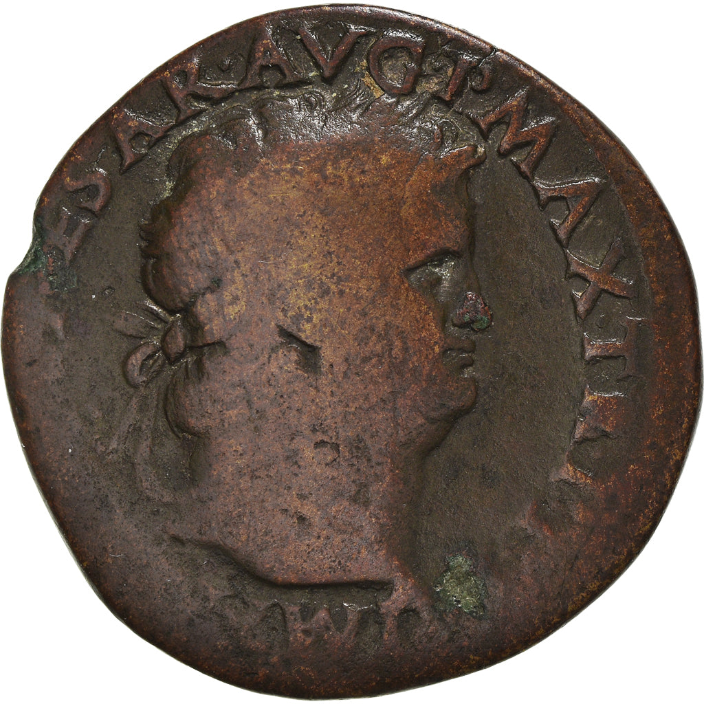 Coin, Nero, As, 66, Lyon - Lugdunum, VF(20-25), Bronze, RIC:518