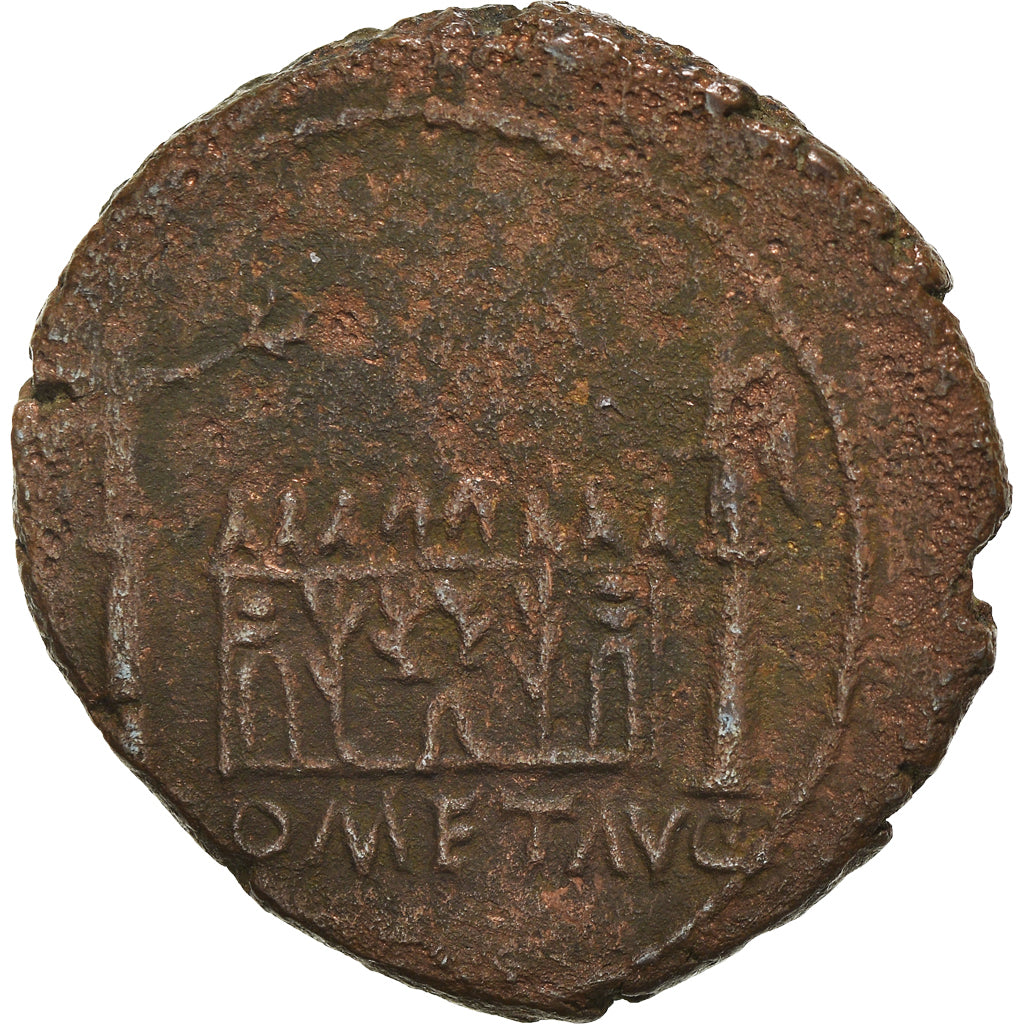 Coin, Augustus, As, 15-10 BC, Lyon - Lugdunum, VF(30-35), Bronze, RIC:230