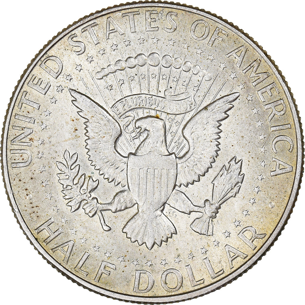 Coin, United States, Kennedy, Half Dollar, 1968, Denver, AU(50-53), Silver