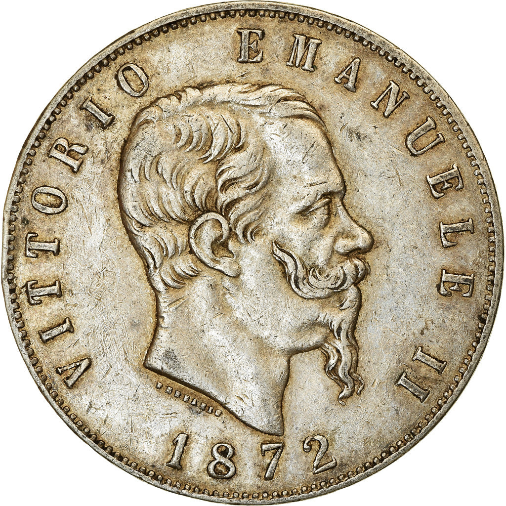 Monnaie, Italie, Vittorio Emanuele II, 5 Lire, 1872, Rome, TTB, Argent, KM:8.4