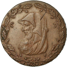 United Kingdom , Halfpenny Token, Paris Miners, 1791, AU(50-53), Copper