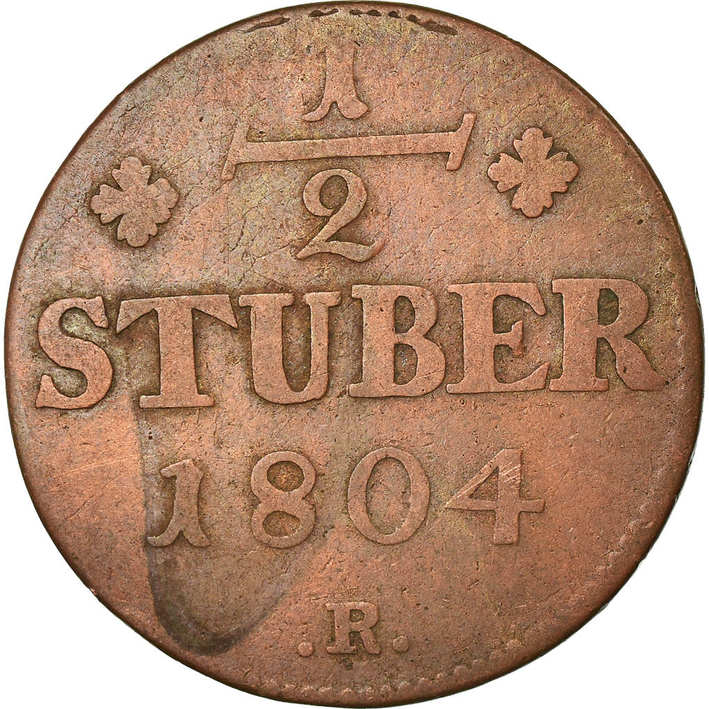 Coin, German States, BERG, Maximilian IV Joseph, 1/2 Stüber, 1804, D