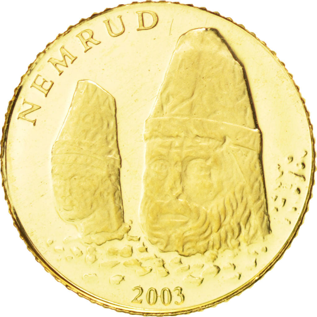 Coin, Turkey, 15 New Lira, 2003, MS(65-70), Gold, KM:1195