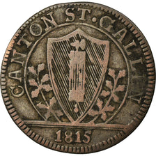 Coin, SWISS CANTONS, SAINT GALL, Batzen, 1815, VF(30-35), Billon, KM:110
