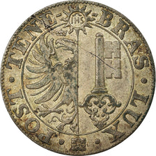 Coin, SWISS CANTONS, GENEVA, 25 Centimes, 1839, Genève, AU(50-53), Billon