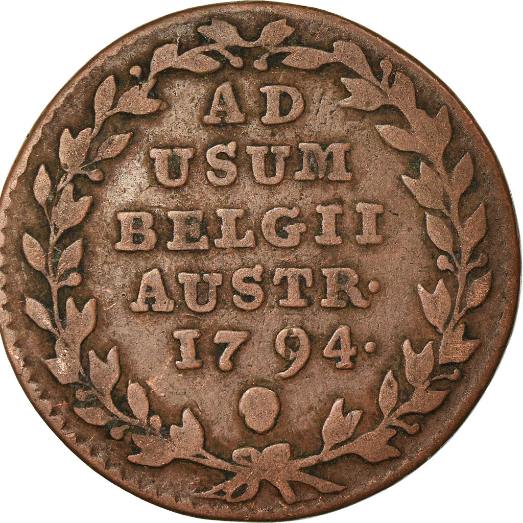 Coin, AUSTRIAN NETHERLANDS, Franz II, 2 Liards, 2 Oorden, 1794, Brussels