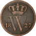 Coin, Netherlands, William I, Cent, 1827, VF(20-25), Copper, KM:47