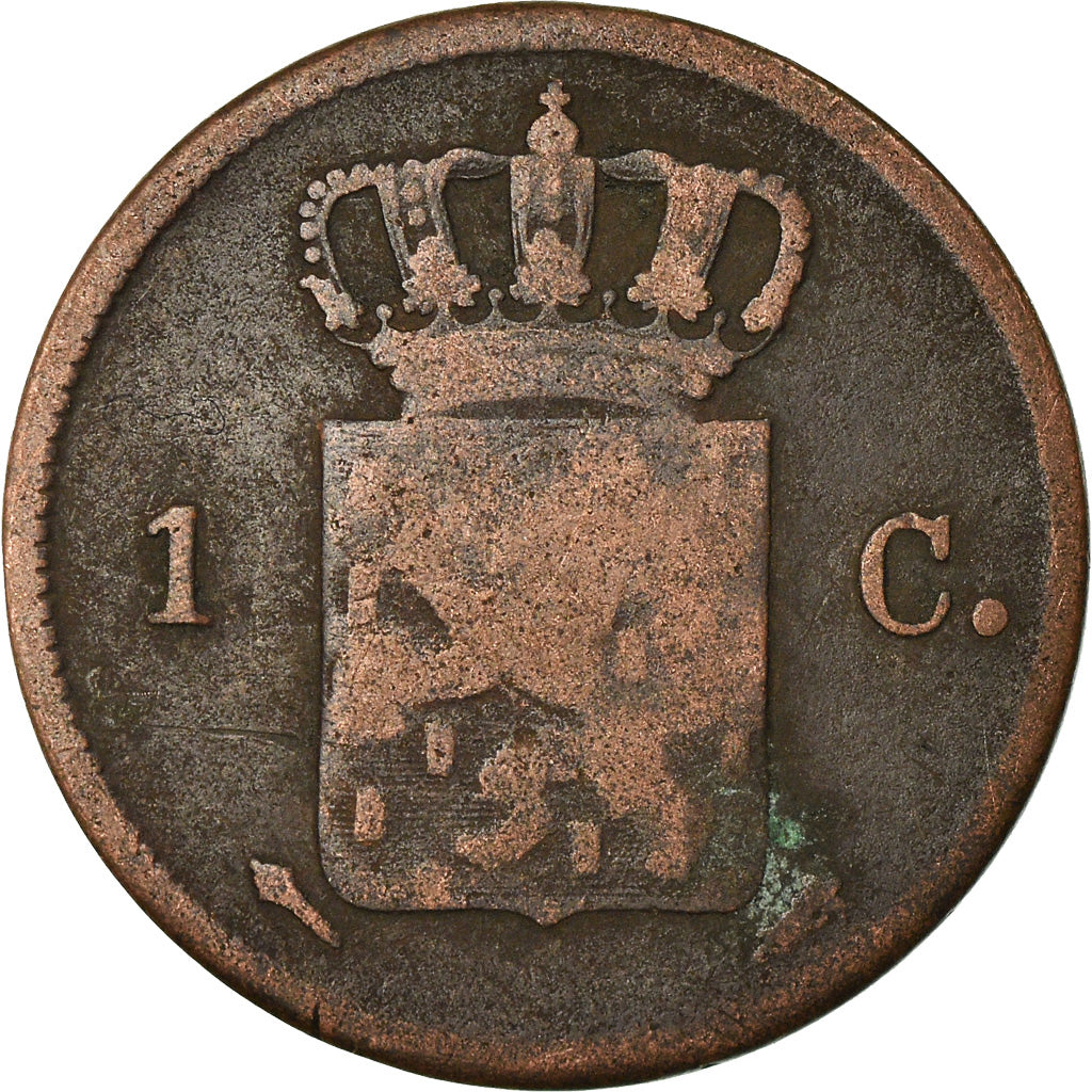 Coin, Netherlands, William I, Cent, 1827, VF(20-25), Copper, KM:47