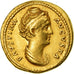 Moeda, Faustina I, Aureus, 138-141, Rome, AU(55-58), Dourado, RIC:338