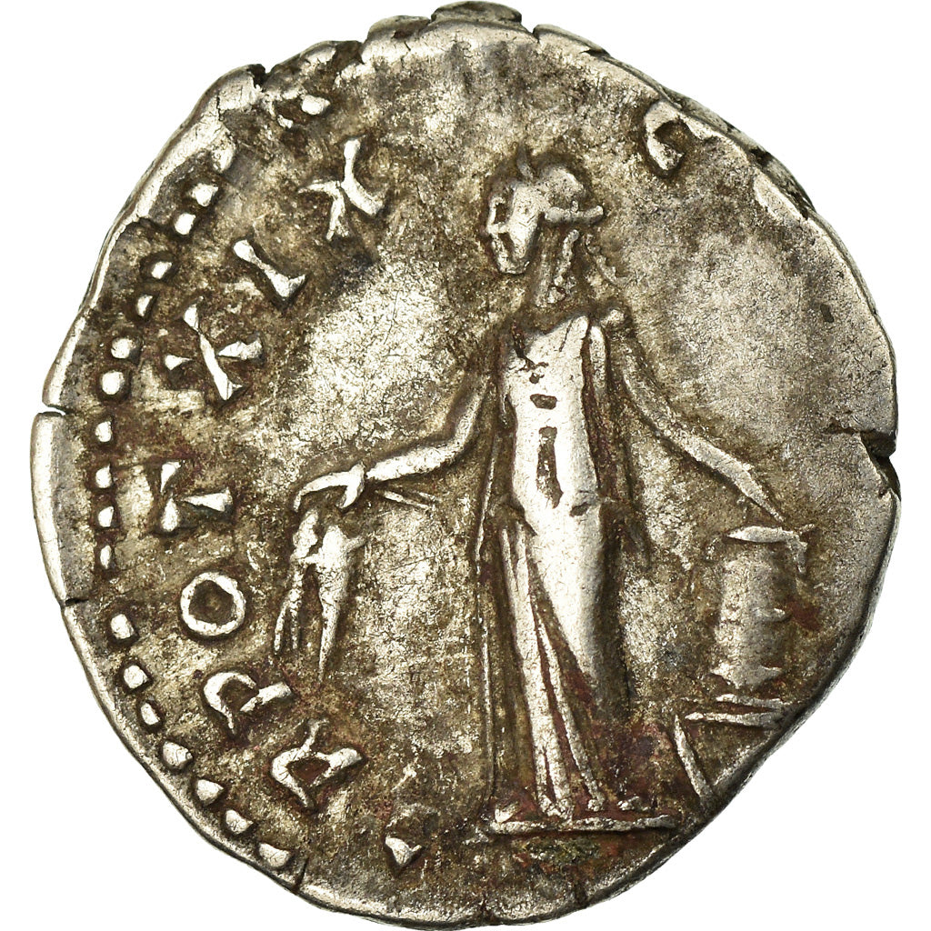 Coin, Antoninus Pius, Denarius, Rome, EF(40-45), Silver, RIC:249