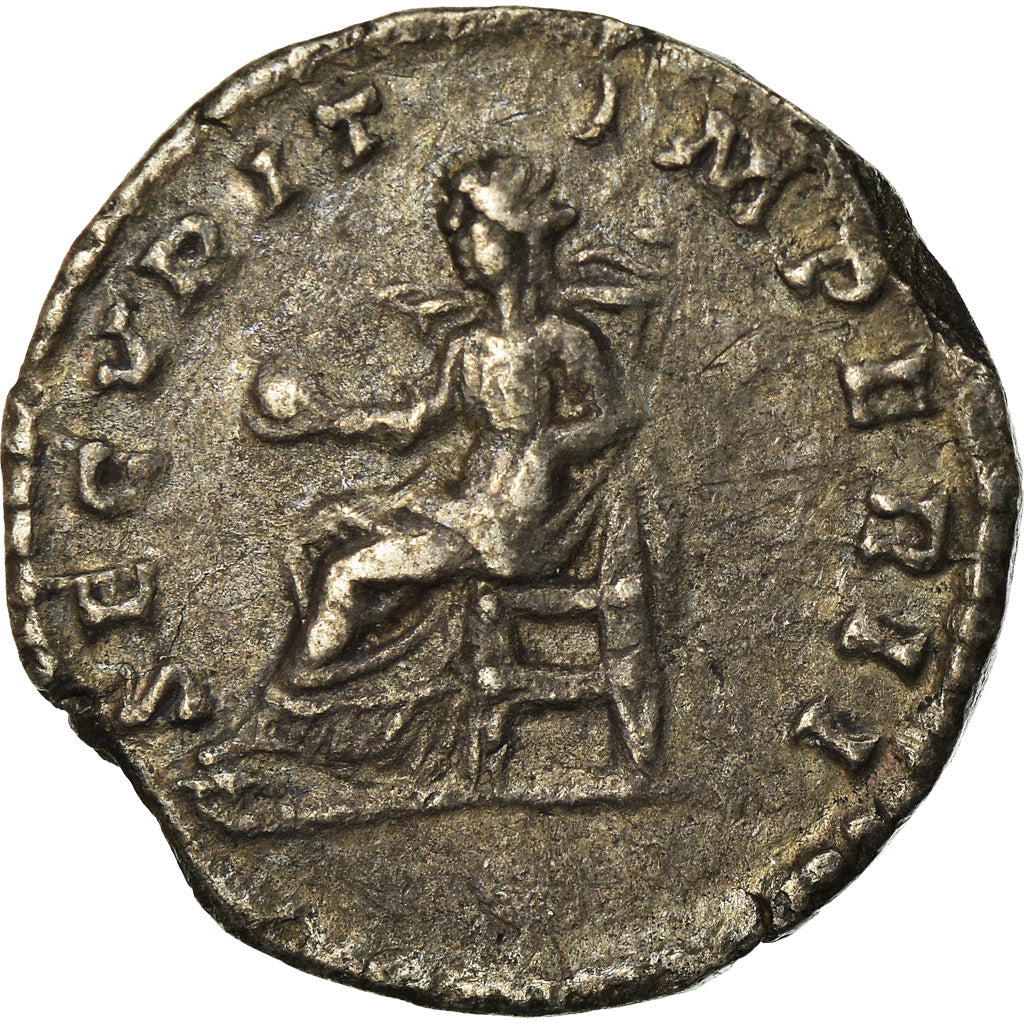 Moneta, Geta, Denarius, Rome, BB+, Argento, RIC:20b