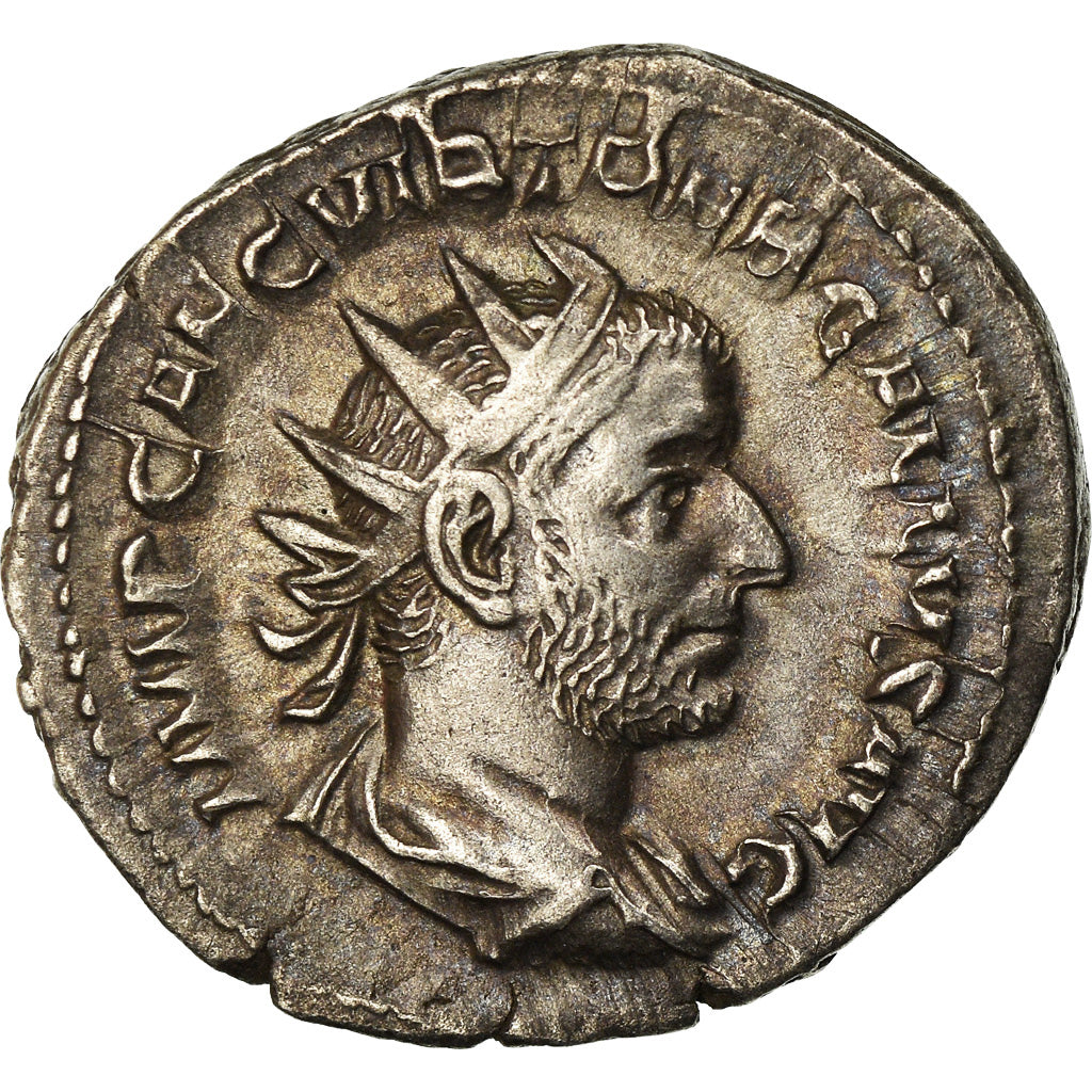 Coin, Trebonianus Gallus, Antoninianus, 253, Roma, AU(50-53), Billon, RIC:39