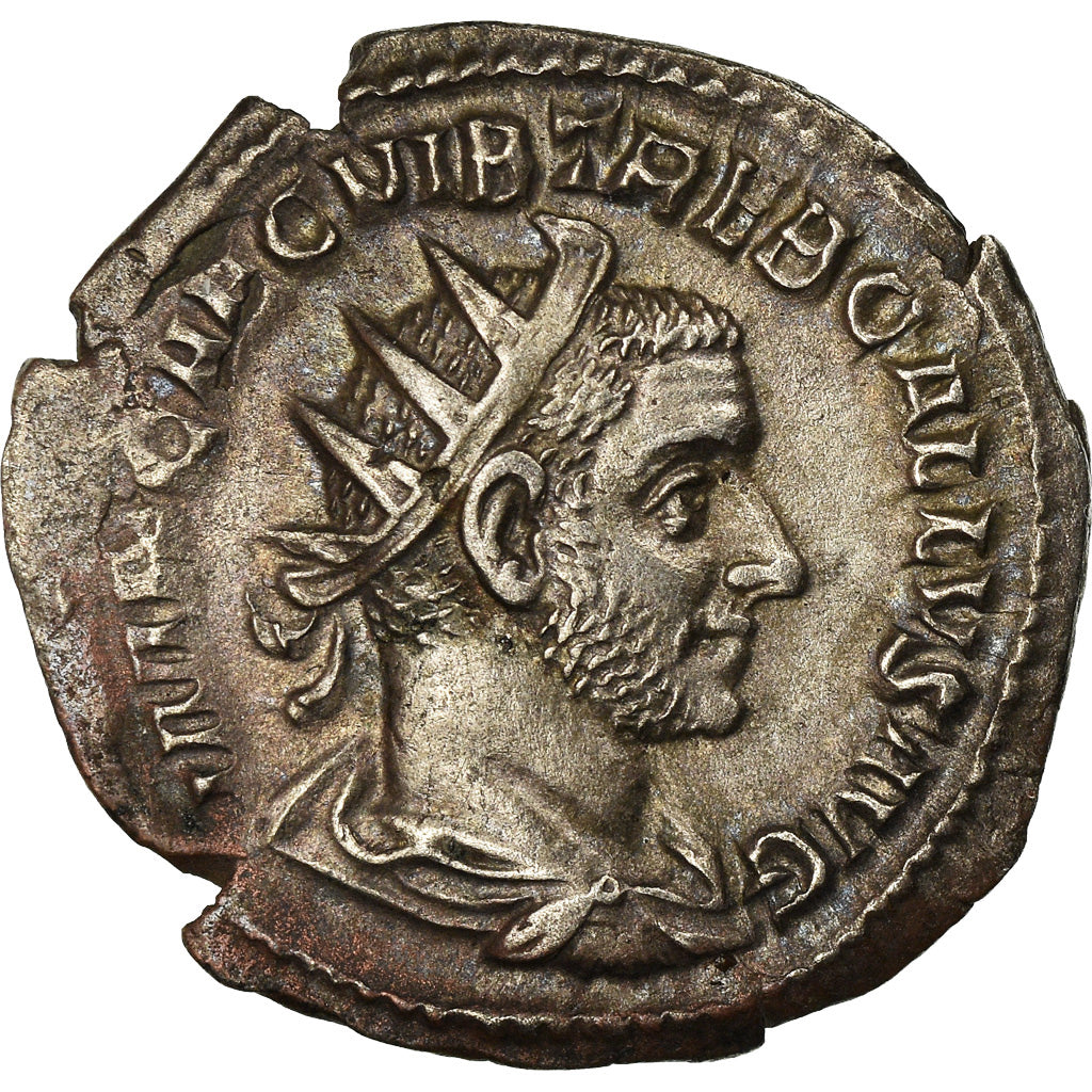 Coin, Trebonianus Gallus, Antoninianus, Roma, AU(50-53), Billon, RIC:33