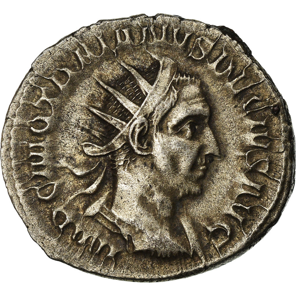 Coin, Trajan Decius, Antoninianus, 250, Roma, AU(50-53), Billon, RIC:29c