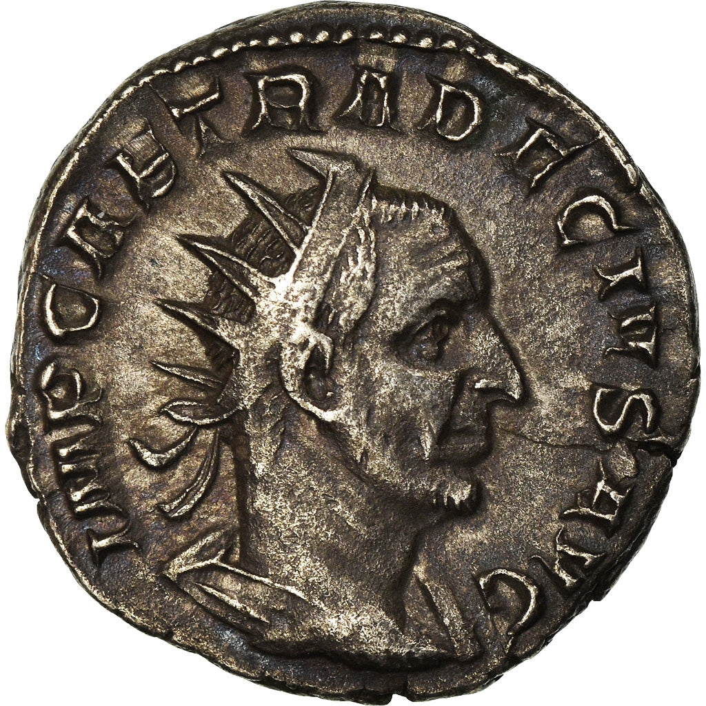Coin, Trajan Decius, Antoninianus, 250, Roma, Rare, EF(40-45), Billon, RIC:41b