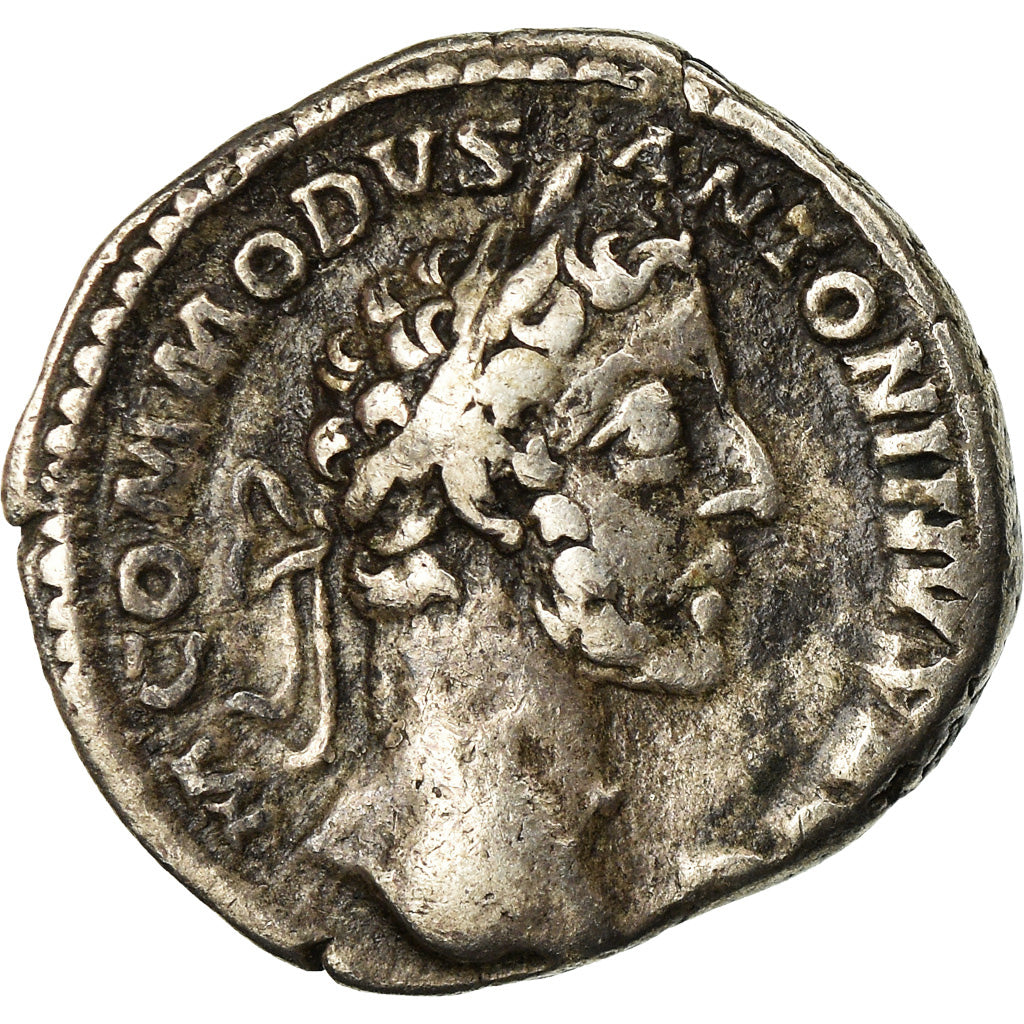 Coin, Commodus, Denarius, 180, Rome, Rare, EF(40-45), Silver, RIC:9