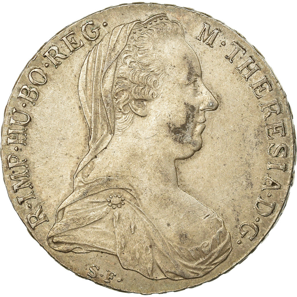 Coin, Austria, Joseph II, Thaler, 1780, AU(50-53), Silver, KM:T1