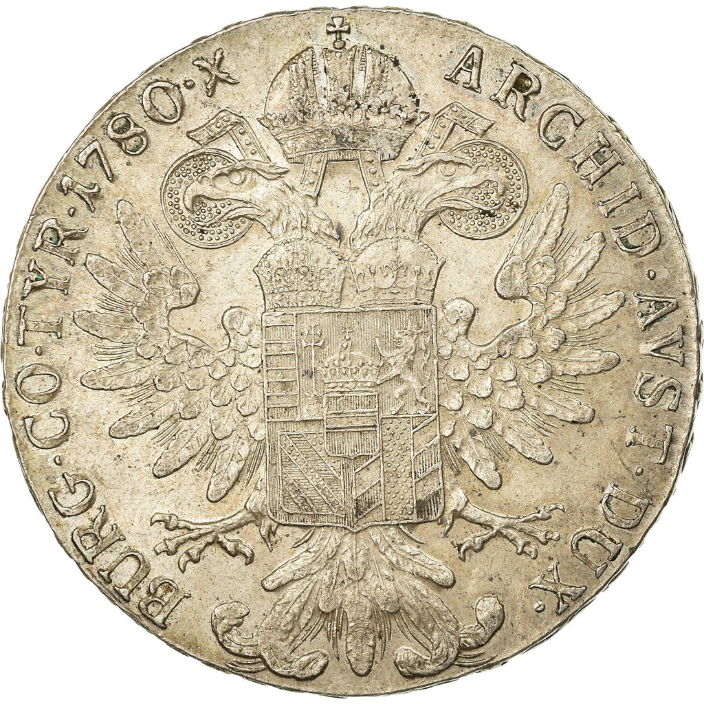 Coin, Austria, Joseph II, Thaler, 1780, AU(50-53), Silver, KM:T1
