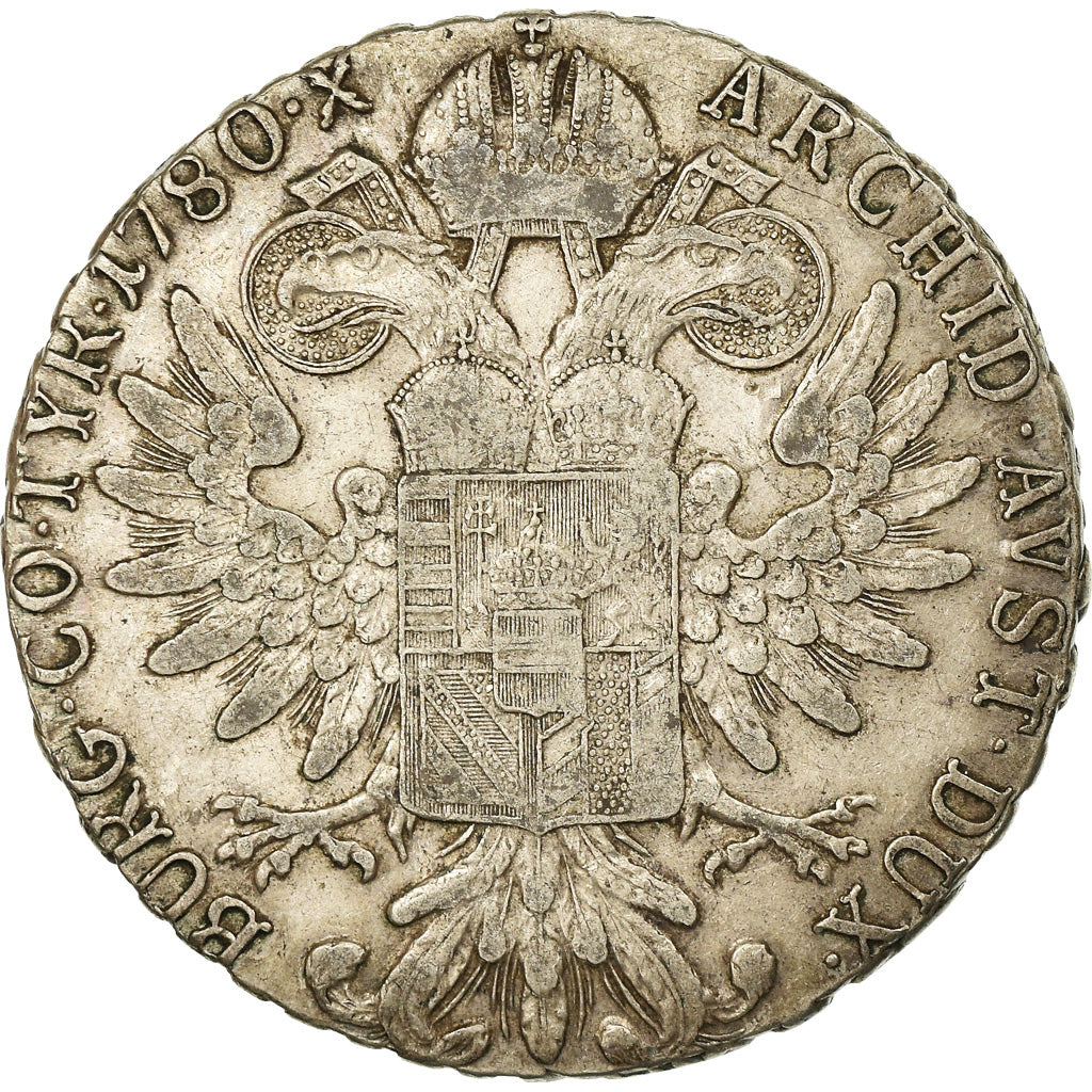 Coin, Austria, Joseph II, Thaler, 1780, AU(50-53), Silver, KM:T1