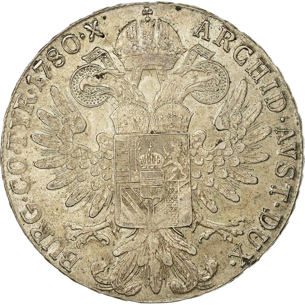 Coin, Austria, Joseph II, Thaler, 1780, AU(50-53), Silver, KM:T1