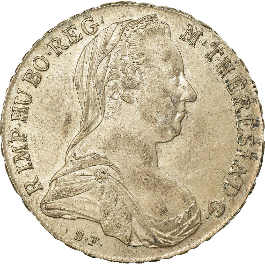 Coin, Austria, Joseph II, Thaler, 1780, AU(50-53), Silver, KM:T1