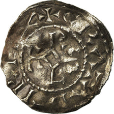 Monnaie, France, Charles le Chauve, Denier, 864-875, Sens, TB+, Argent