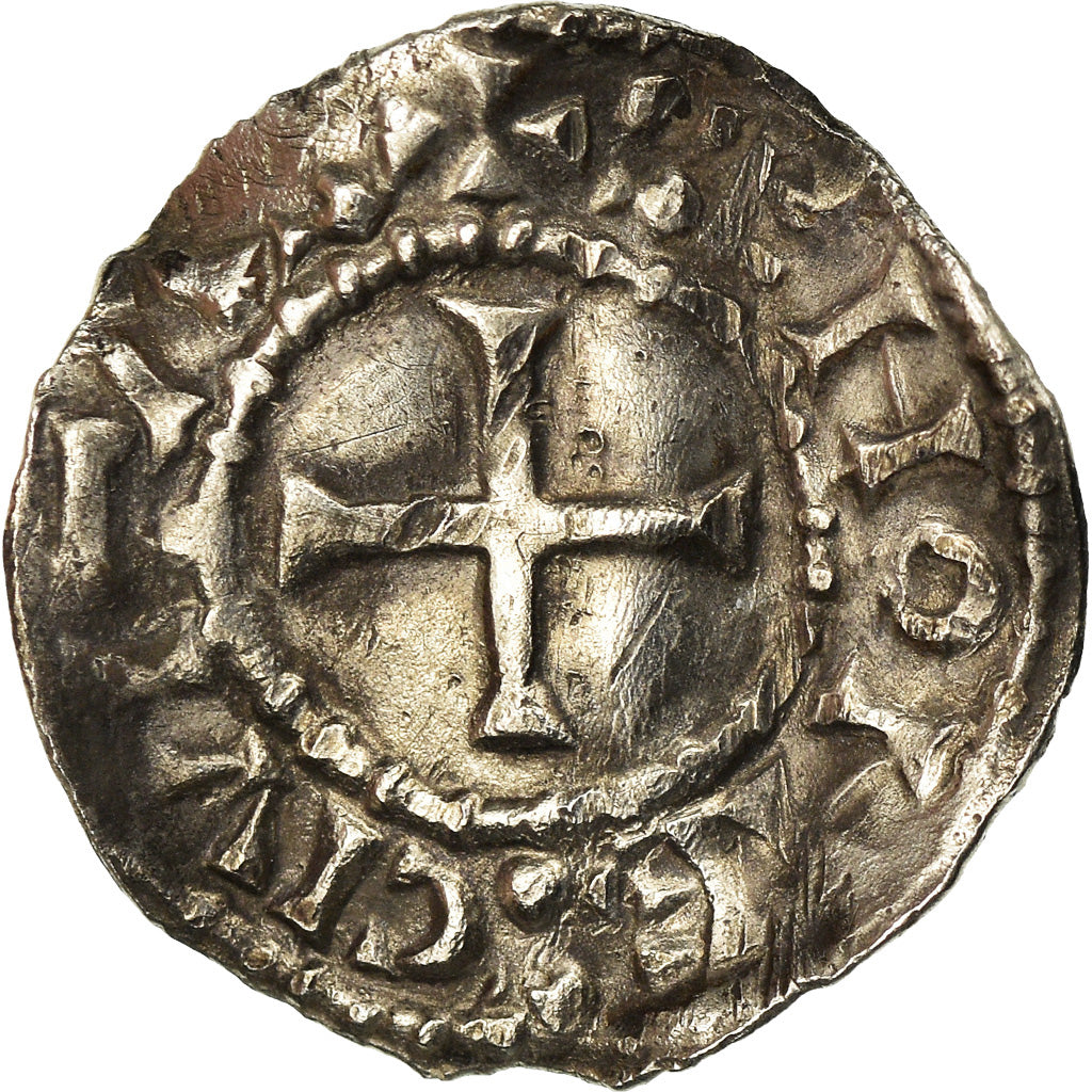 Coin, France, Charles le Chauve, Denier, 864-875, Sens, VF(30-35), Silver