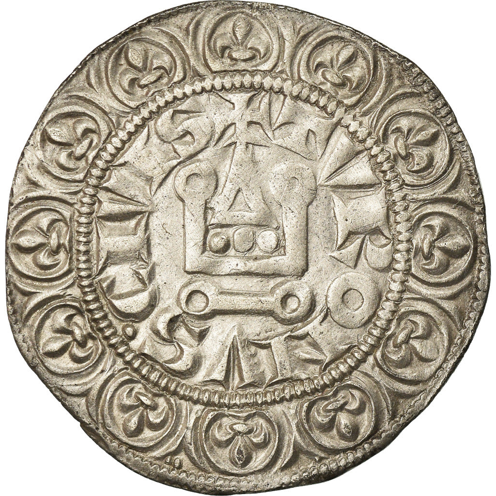 Moneda, Francia, Philippe IV Le Bel, Gros Tournois, EBC, Plata, Duplessy:213B