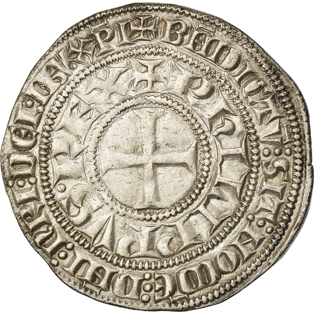 Moneda, Francia, Philippe IV Le Bel, Gros Tournois, EBC, Plata, Duplessy:213B