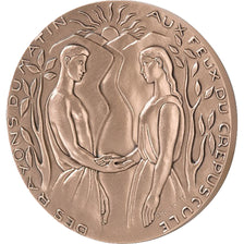 France, Medal, The Fifth Republic, Arts & Culture, Thurotte, MS(65-70), Bronze