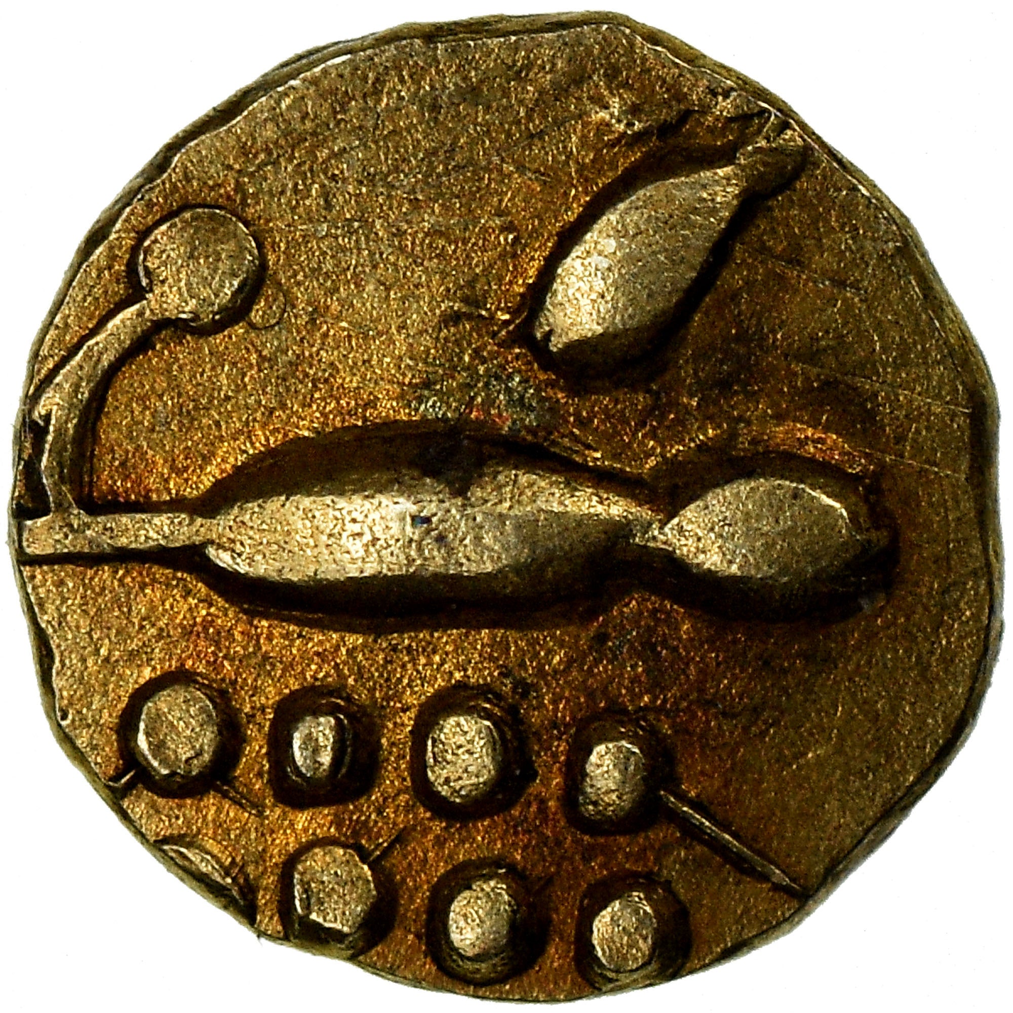 Coin, INDIA-PRINCELY STATES, COCHIN, Fanam, 1795-1850, EF(40-45), Gold, KM:10