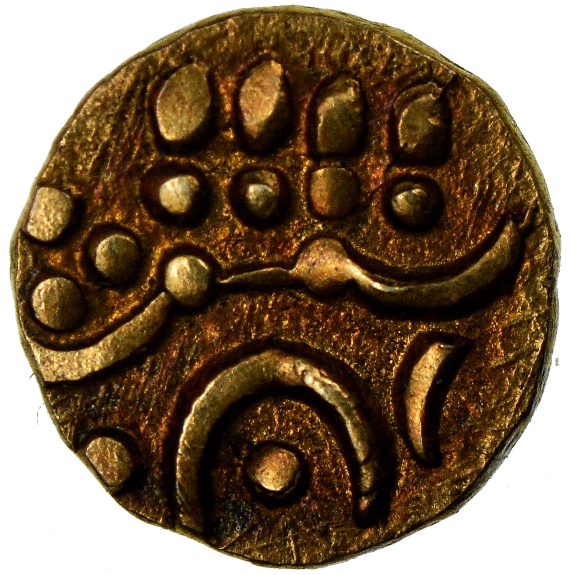 Coin, INDIA-PRINCELY STATES, COCHIN, Fanam, 1795-1850, EF(40-45), Gold, KM:10