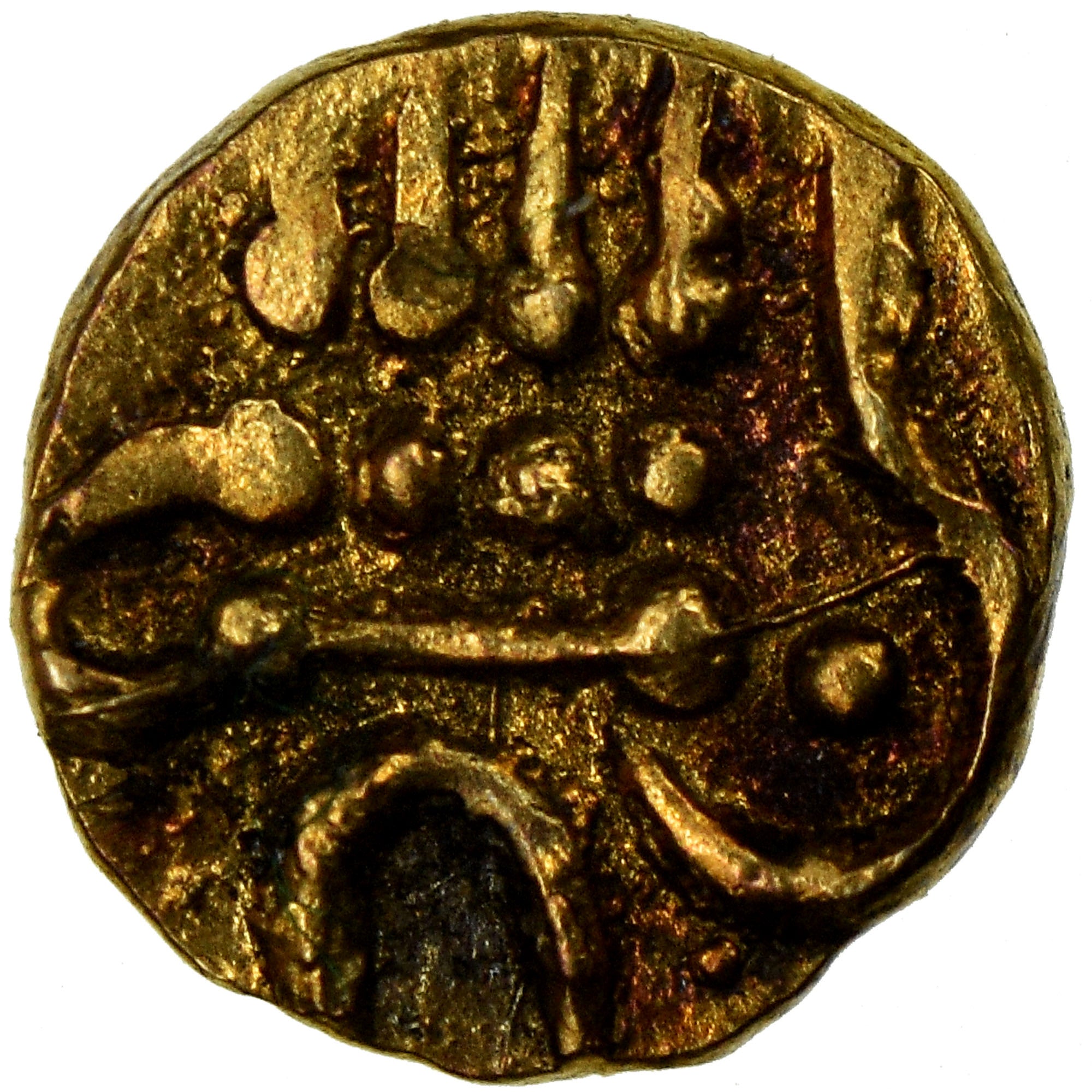 Moneta, INDIE - PAŃSTWA KSIĄŻĘCE, COCHIN, Fanam, 1795-1850, EF(40-45)