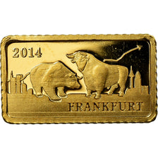 Germany, Medal, Zoo of Frankfurt, 2014, MS(60-62), Gold