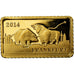 Germany, Medal, Zoo of Frankfurt, 2014, MS(60-62), Gold