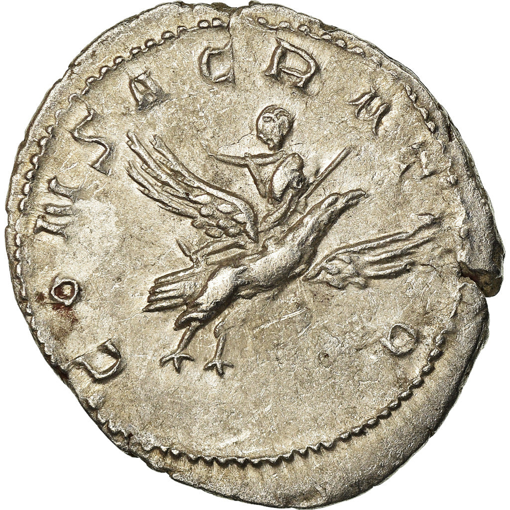 Coin, Valerian II, Antoninianus, 254-255, Trier or Cologne, AU(55-58), Billon