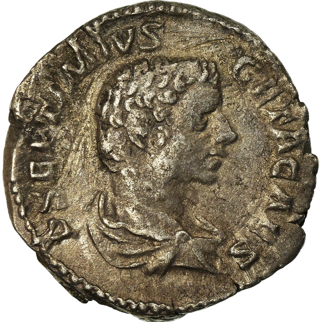 Coin, Geta, Denarius, 206-207, Rome, VF(30-35), Silver, RIC:51