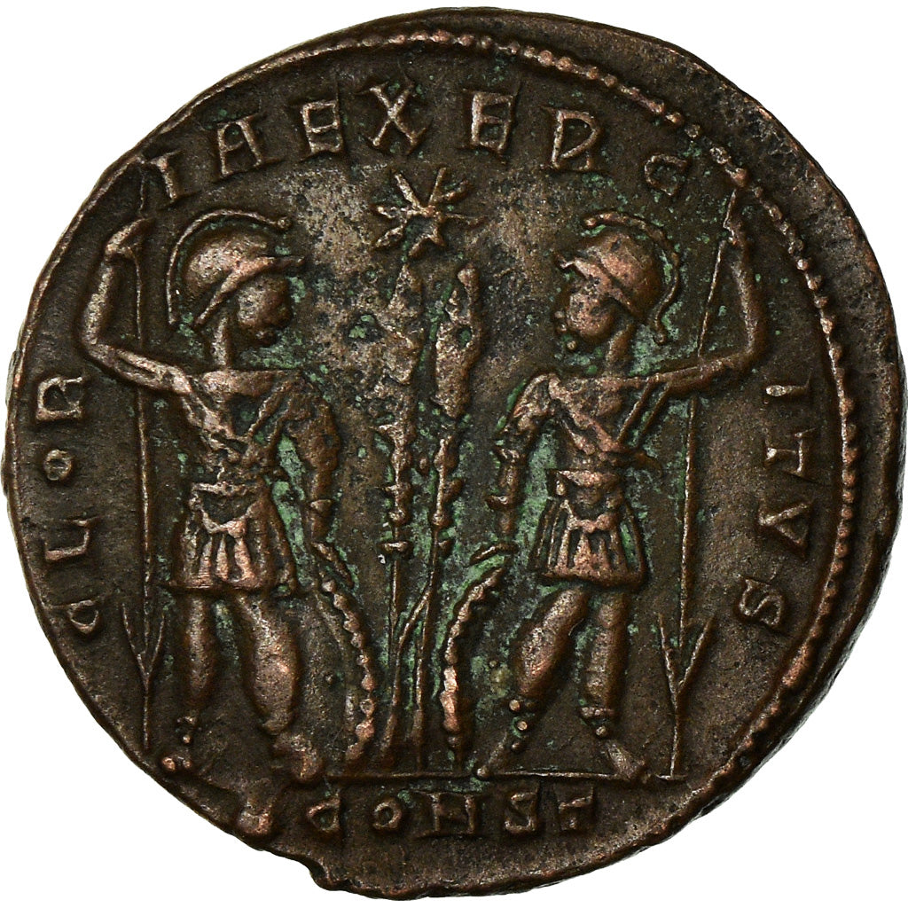 Coin, Constantine II, Nummus, Arles, AU(50-53), Copper, RIC:346