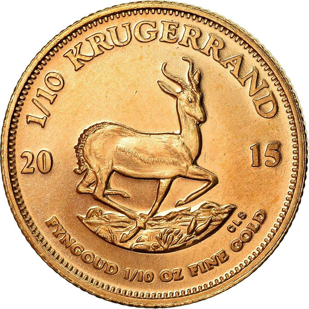 Moneda, Sudáfrica, 1/10 Krugerrand, 2015, SC, Oro