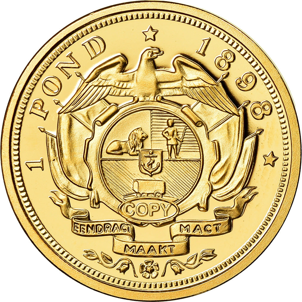 South Africa, Medal, Pond, 1898, Restrike, MS(63), Gold