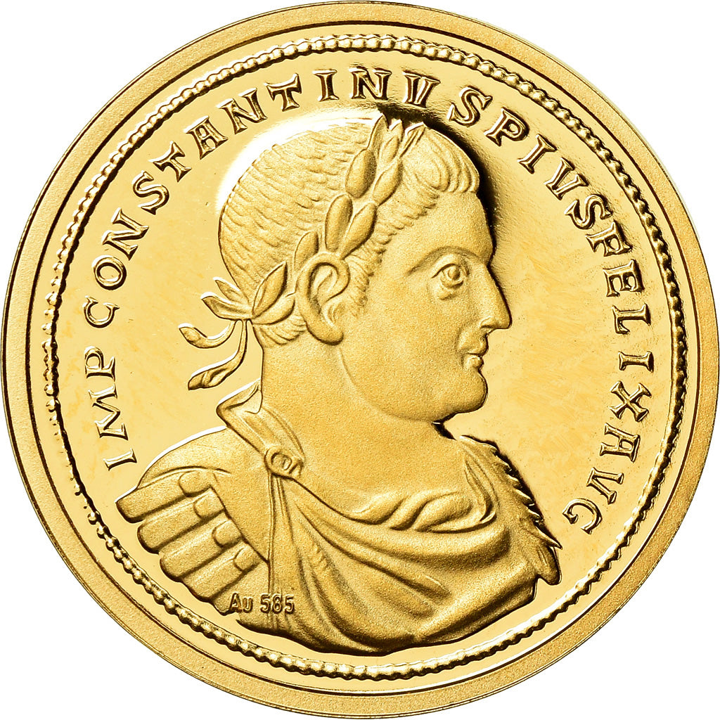 France, Medal, Reproduction Solidus Constantin, MS(65-70), Gold