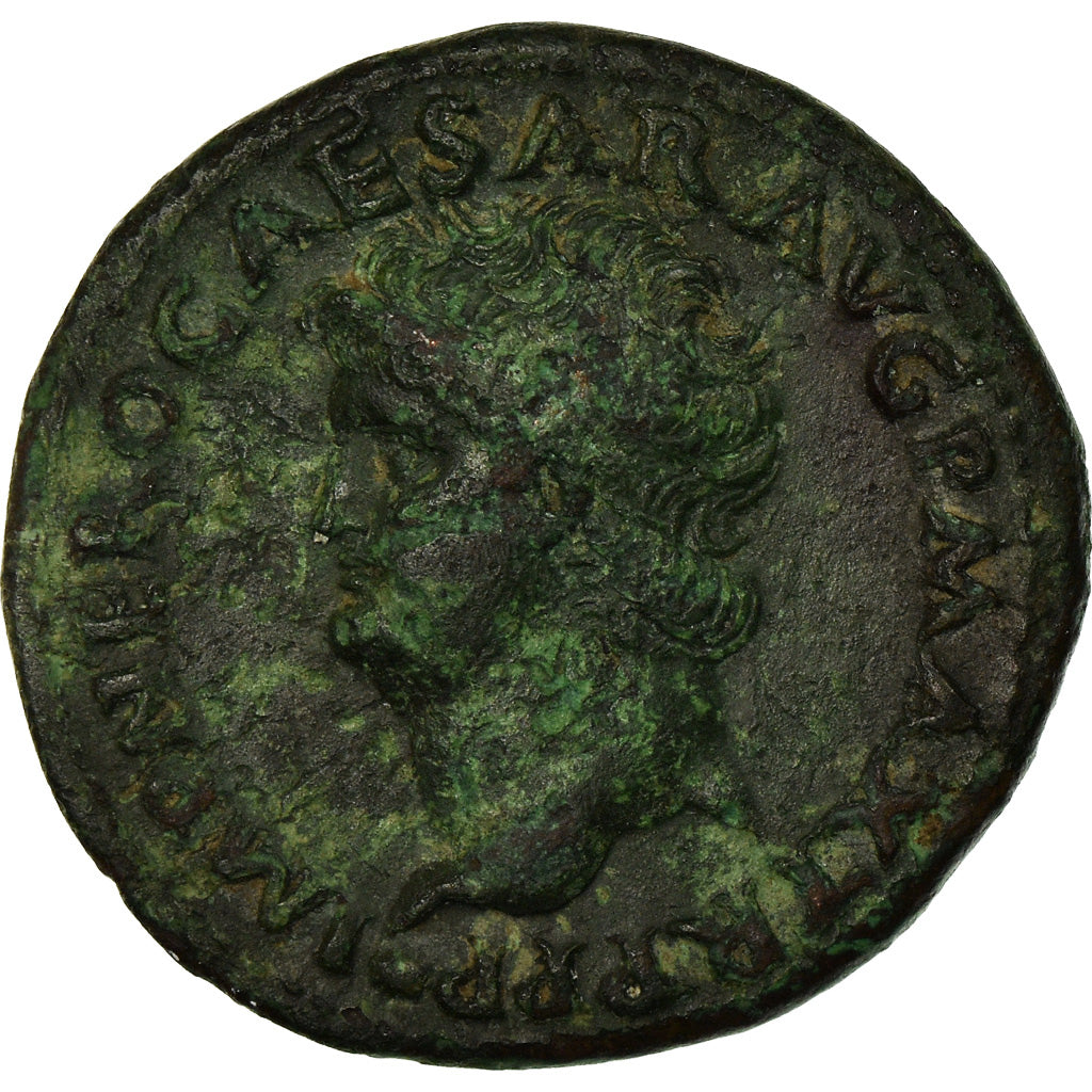 Coin, Nero, As, 66, Lyon - Lugdunum, EF(40-45), Bronze, RIC:546