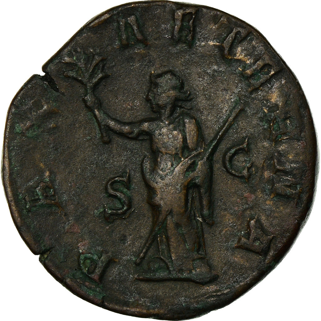Coin, Philip II, Sestertius, 247, Rome, EF(40-45), Copper, RIC:268a