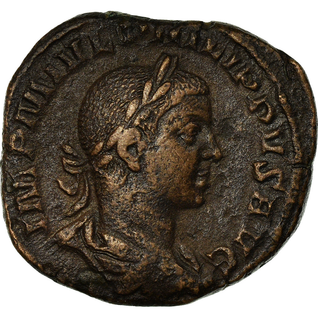 Coin, Philip II, Sestertius, 247, Rome, EF(40-45), Copper, RIC:267