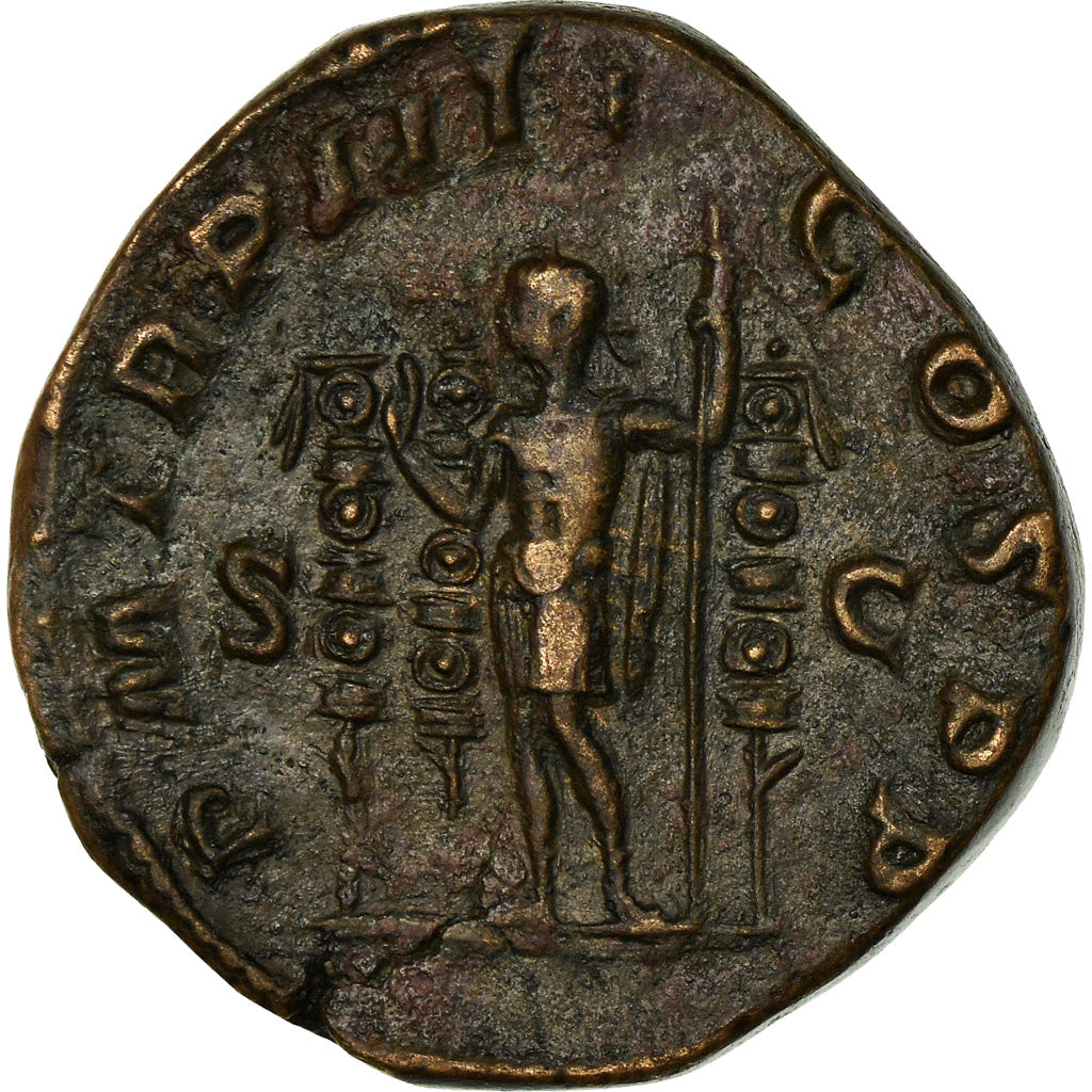 Coin, Maximinus I Thrax, Sestertius, Roma, EF(40-45), Copper, RIC:40