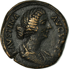 Coin, Faustina II, Sestertius, Rome, VF(30-35), Copper, RIC:1630