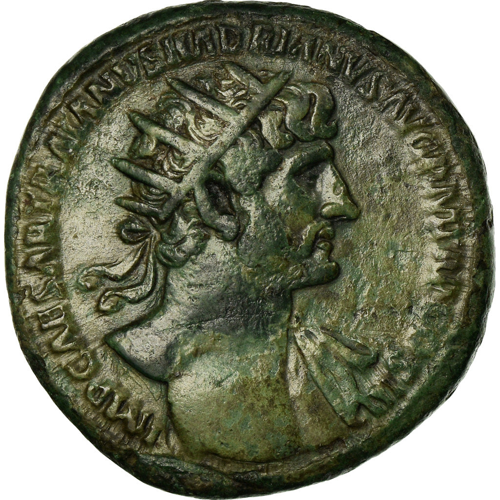 Coin, Hadrian, Dupondius, Rome, EF(40-45), Copper, RIC:604a