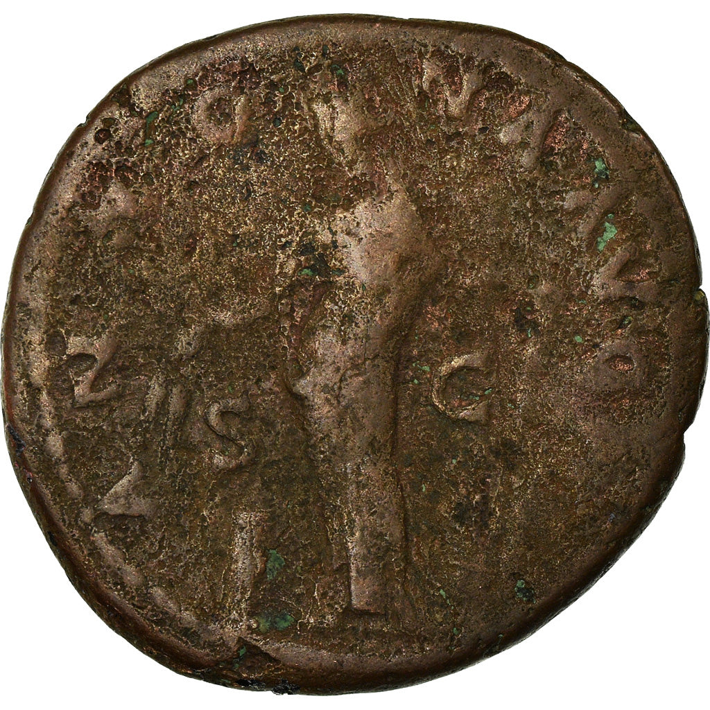 Moneta, Hadrian, As, Rome, F(12-15), Miedź