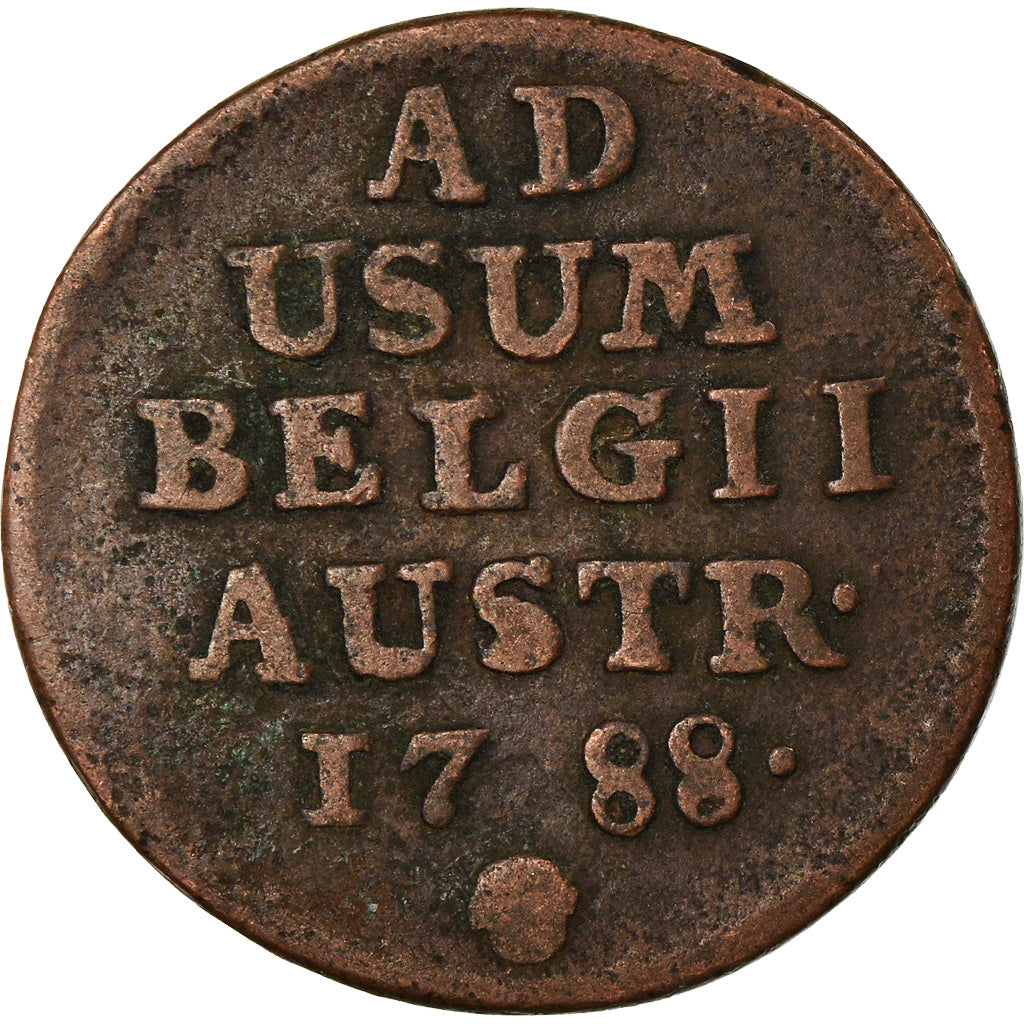 Coin, AUSTRIAN NETHERLANDS, Joseph II, Liard, Oord, 1788, Brussels, VF(20-25)