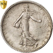 FRANCE, Semeuse, Franc, 1900, Paris, KM #844.1, graded, PCGS, MS(64), Silver,...
